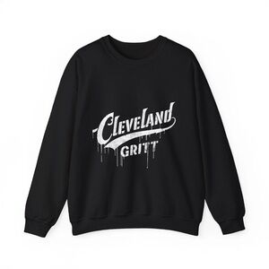 Cleveland Grit Black Sweater medium